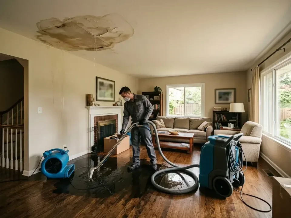 attic-pipe-burst-ceiling-drip-008 — frequently asked questions, Water Damage Restoration & Carpet Care in Minot, ND